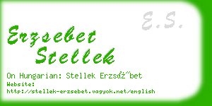 erzsebet stellek business card